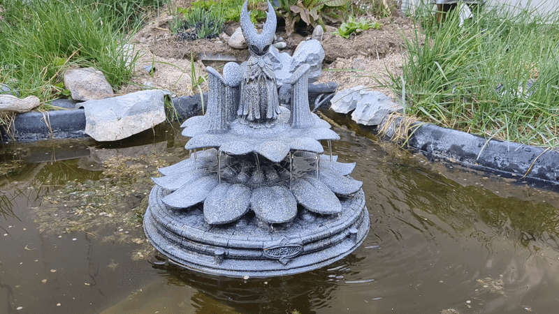 City of Tears pond water fountain Hollow Knight — free 3D print garden fountain