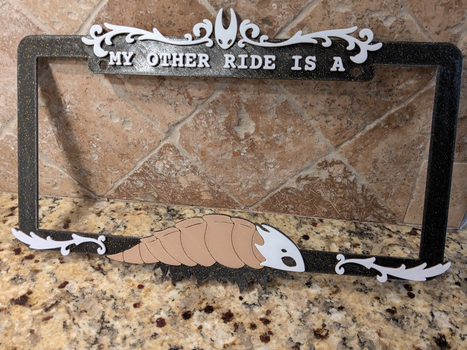 Hollow Knight License Plate Frame - Bell Beast — free 3D print (hollow knight) on MakerWorld | Spencermann